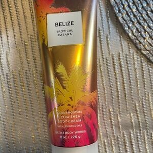 Bath & Body Works Belize Tropical Cabana Ultra Shea Body Cream - Gold & Pink